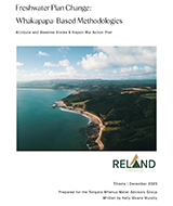 Freshwater Plan Change Whakapapa-Based Methodologies Report cover.