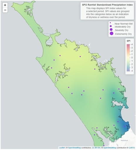 3 Month SPI  Standardised Precipitation Index  Map For January March 2023