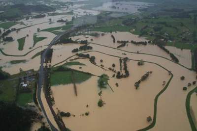 Description: Flooded farmland. 