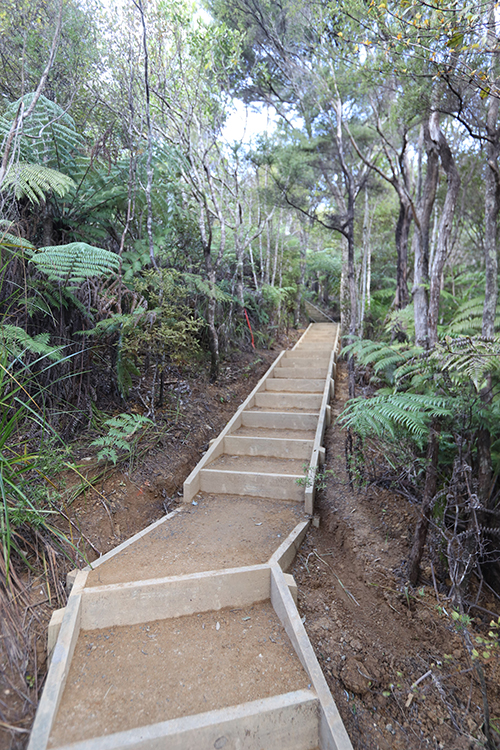 More than 400 aggregate-filled box steps have also been built.