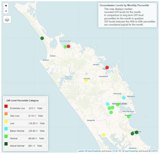 Groundwater Levels For March 2024