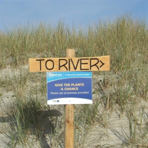 Ruakaka Coastcare Sign Near River (400)