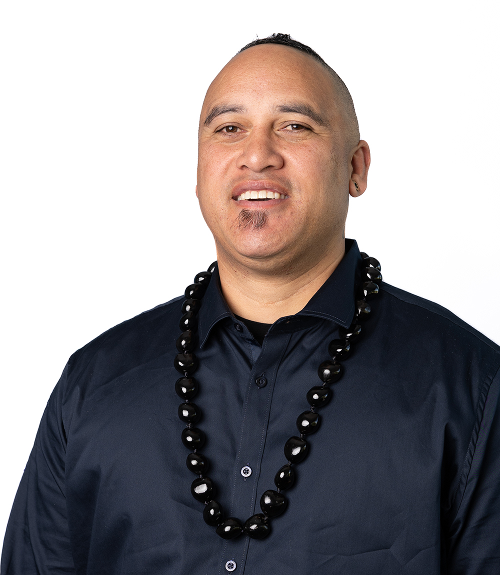 Profile headshot of Cr Arama Morunga.