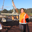 New bridge beams in place as part of Otiria-Moerewa floodworks