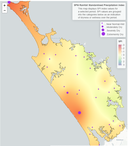 6 Month SPI (Standardised Precipitation Index) Map For June 2022