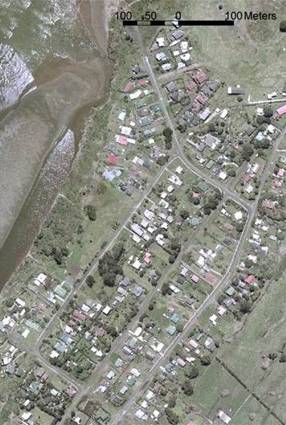 Map of Ahipara foreshore in 2004.