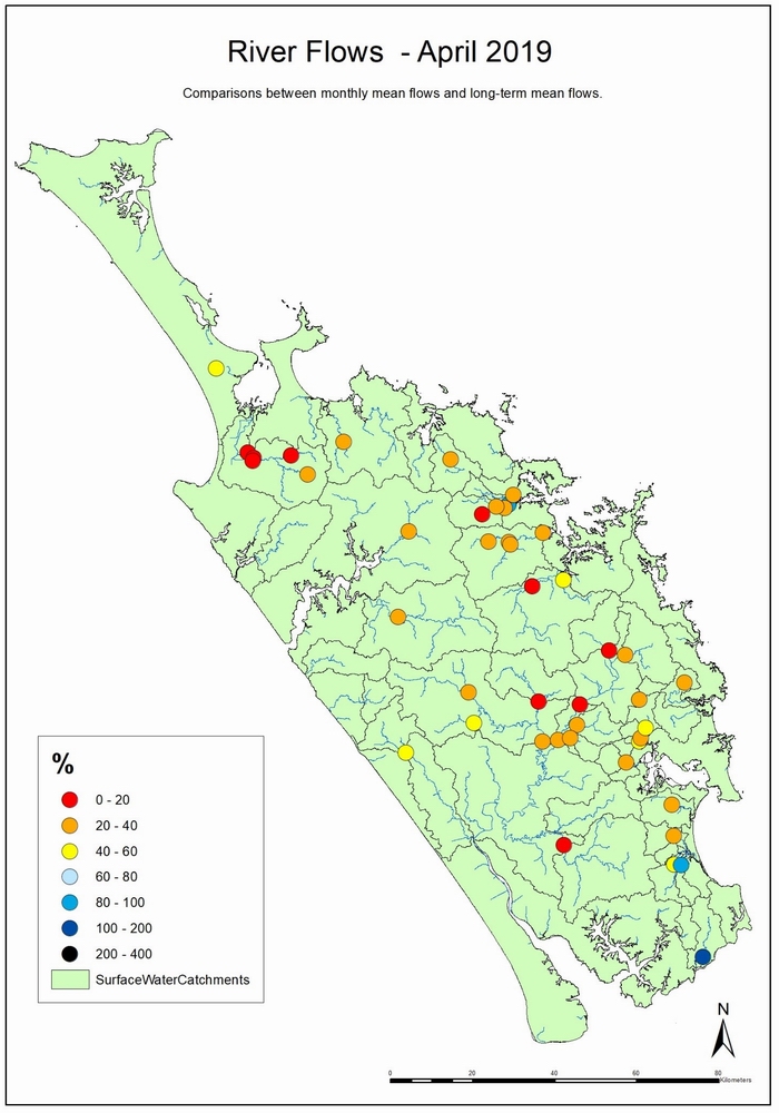 River Flow Map April 2019.