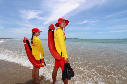 Lifeguards at Waipu Cove.