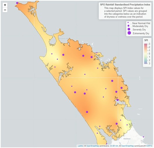 3 Month SPI  Standardised Precipitation Index  Map For November 2023   January 2024