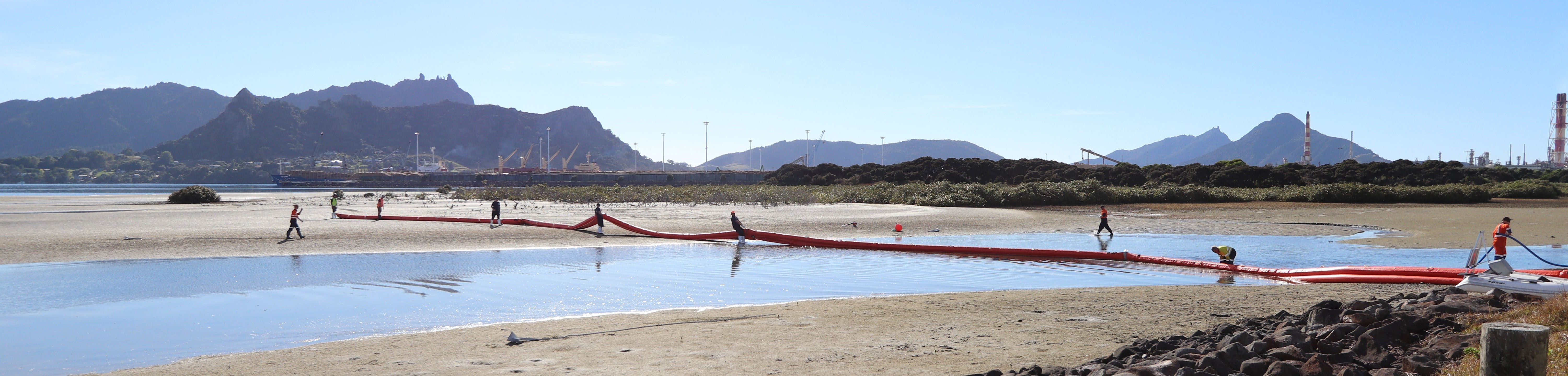 Oil spill exercise.