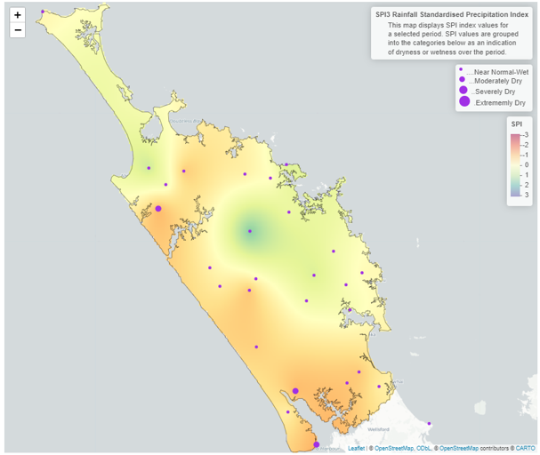 3 Month SPI  Standardised Precipitation Index  Map For May July 2023