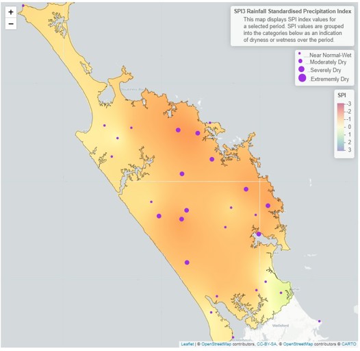 3 Month SPI  Standardised Precipitation Index  Map For December 2023   February 2024