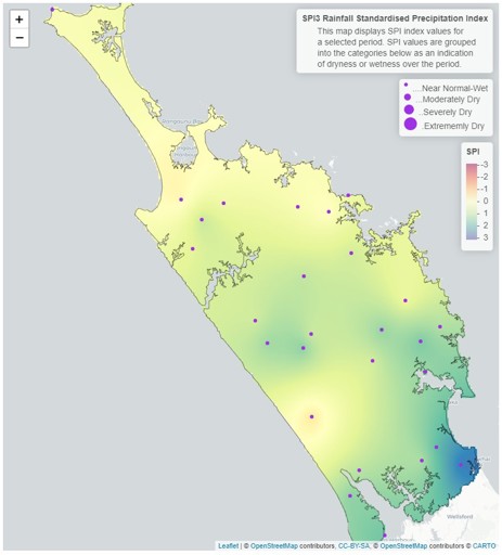 3 Month SPI  Standardised Precipitation Index  Map For February April 2023