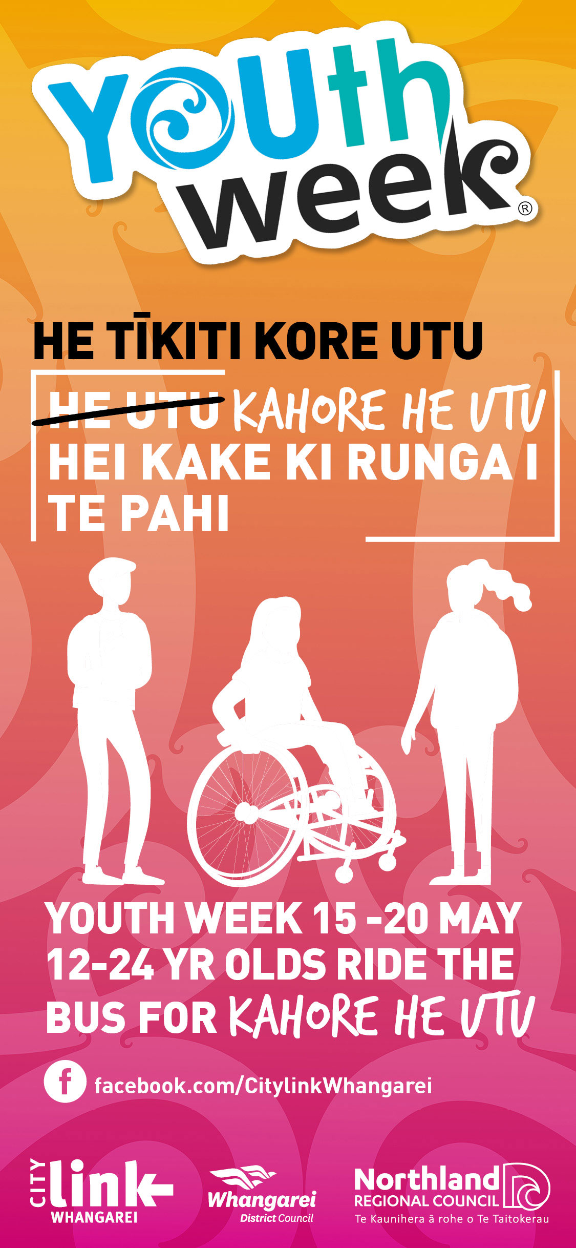 Youth week e ticket in te reo māori.