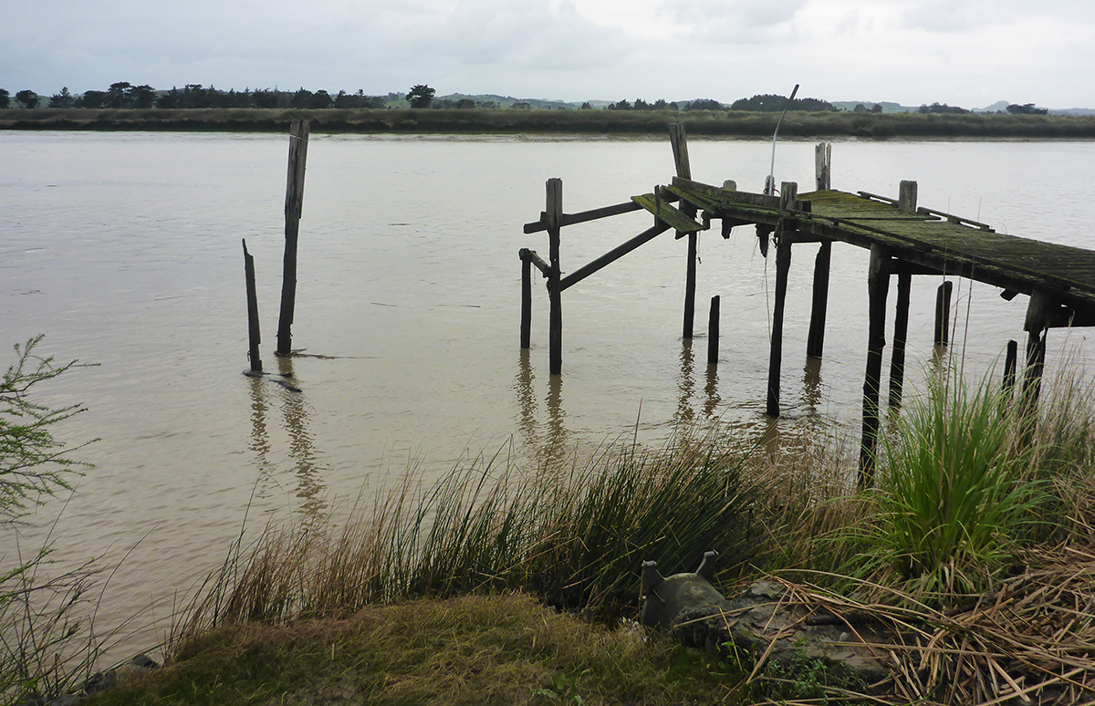 A dilapidated wharf.