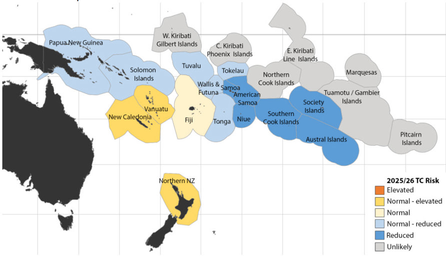 Esnzs TC Risk Levels For The 2025 26 Season