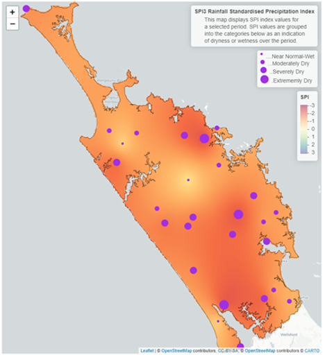 3 Month SPI Standardised Precipitation Index Map For July September 2023