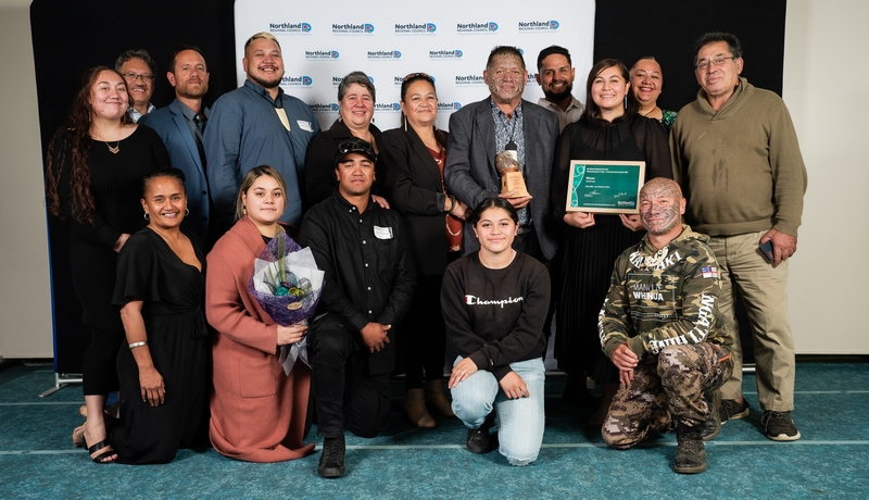 Kaitiakitanga award recipient group.