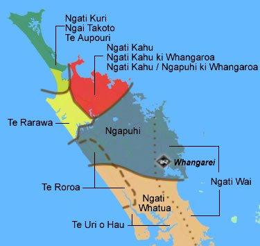 Figure 24: Map of Tai Tokerau Iwi. 