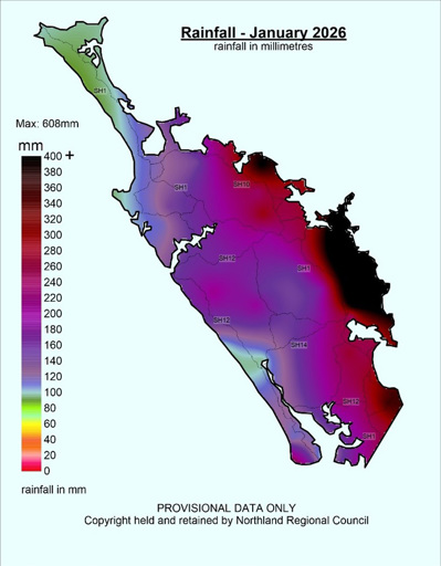 Figure 1 January 2026 Rainfall In Mm