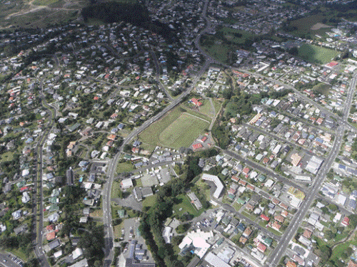 Title: Aerial view, Whāngārei. 