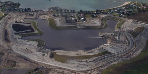 An example of a large-scale coastal subdivision at Marsden Cove near Whangarei.