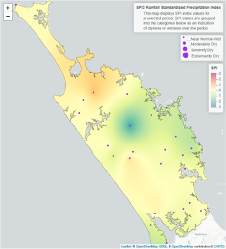 Fig 4 Standardised Rainfall For Northland On A 3 Month Scale  June August