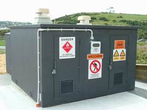 Photo of the new hazardous waste substances store.