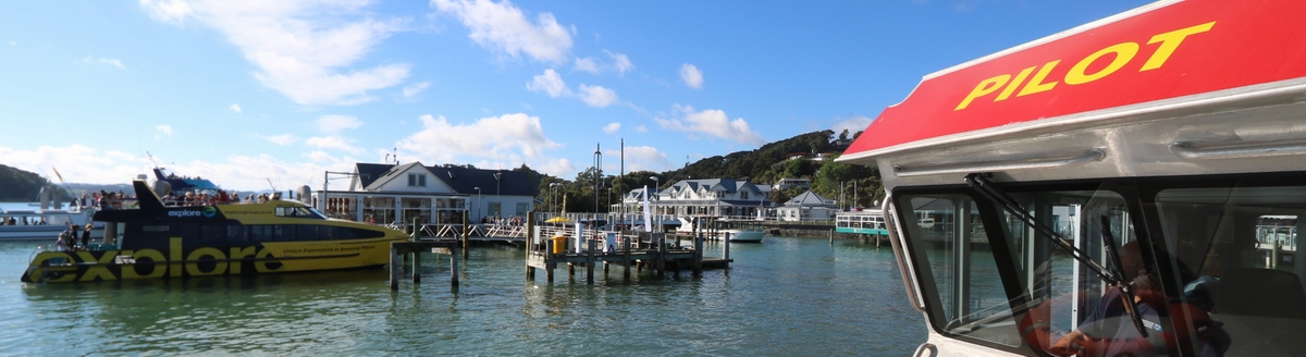 Pilot boat in Paihia.