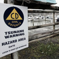 Tsunami evacuation zones