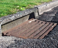 Drain on street.