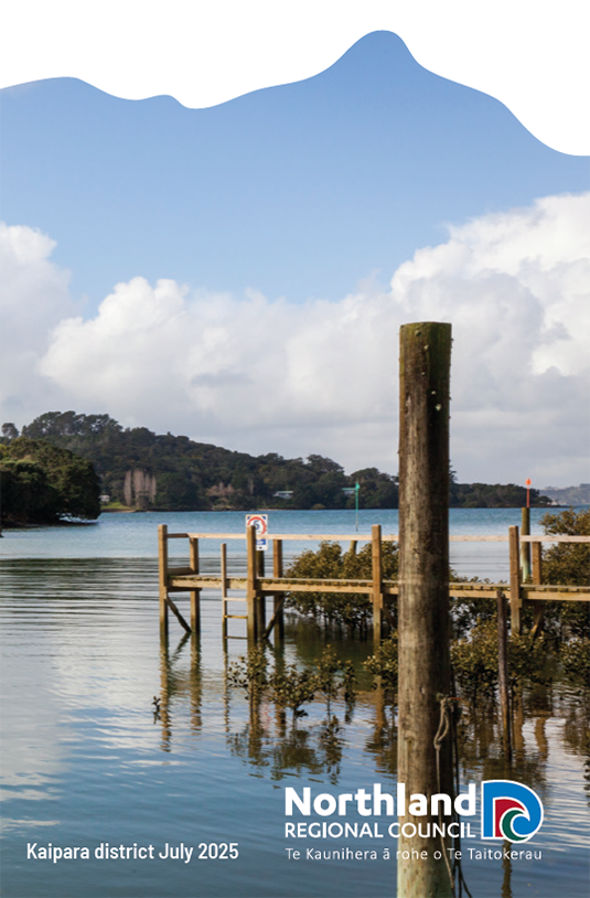 Wharf on Kaipara coast.