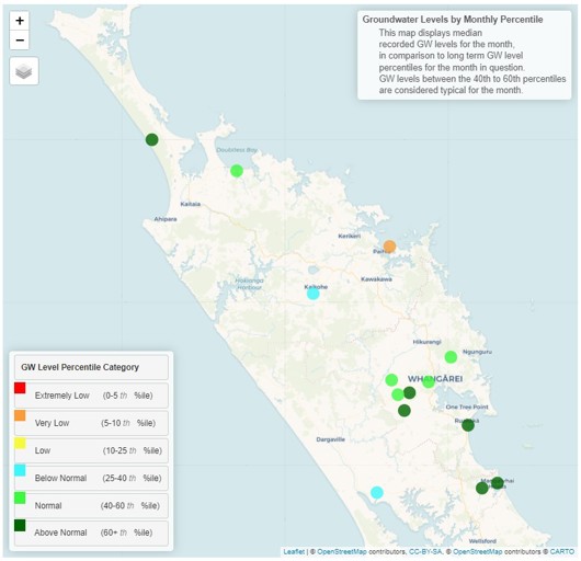 Groundwater Levels For January 2024