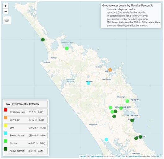 Groundwater Levels For January 2024