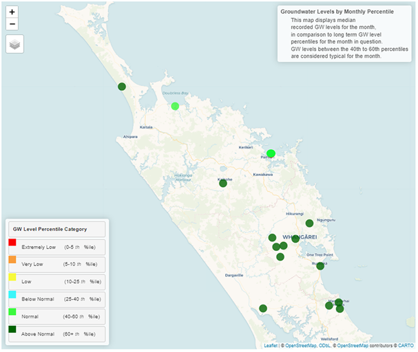 Groundwater Levels For December 2023