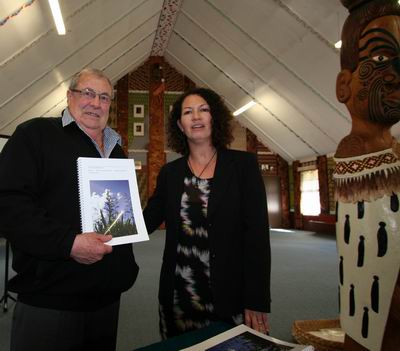 Councillor Craig Brown (left) and Julie Chetham.