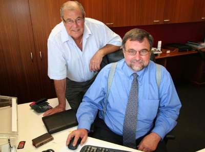 Chairman Craig Brown (left) and CEO Malcolm Nicolson