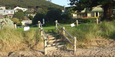 Walkway and fencing at Tapeka.