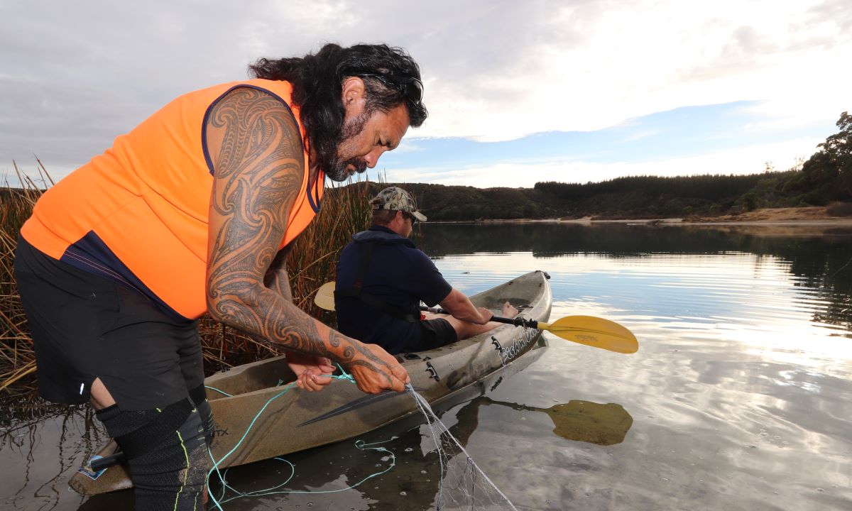 Action on the ground - Management of freshwater pests in our dune lakes to improve their ecological condition.