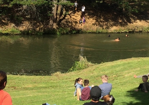 Swimming at Otuihau.
