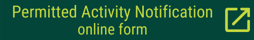 Permitted activity notification online form button.