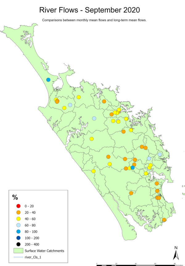 River flow map September 2020.