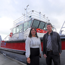 New council workboat blessed
