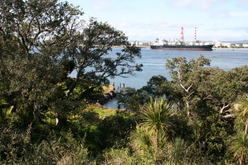 Oil tanker at  Marsden Point Refinery.