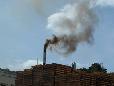 Smoking chimney in Hikurangi.