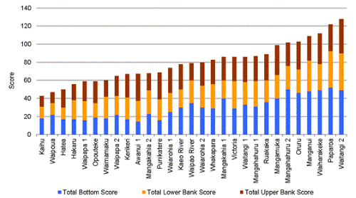 Figure 3 - Pfankuch stability index scores 2010. 