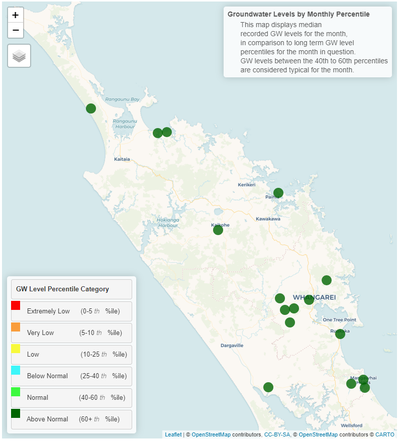 Groundwater map for November 2022.