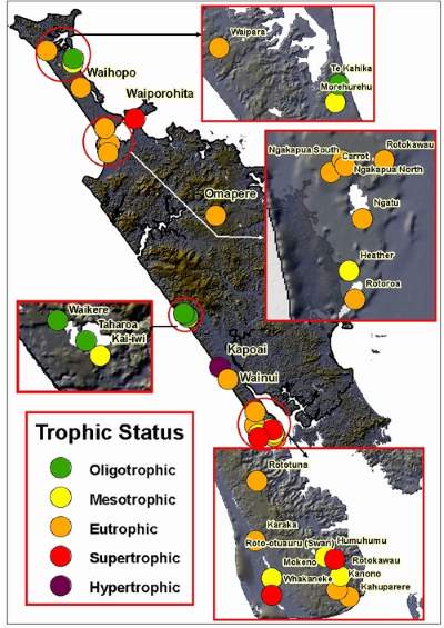 Lake Trophic Levels 2010-2011.