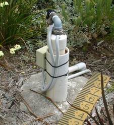 Bore logs used to measure groundwater levels.