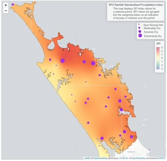 3 Month SPI  Standardised Precipitation Index  Map For February April 2024